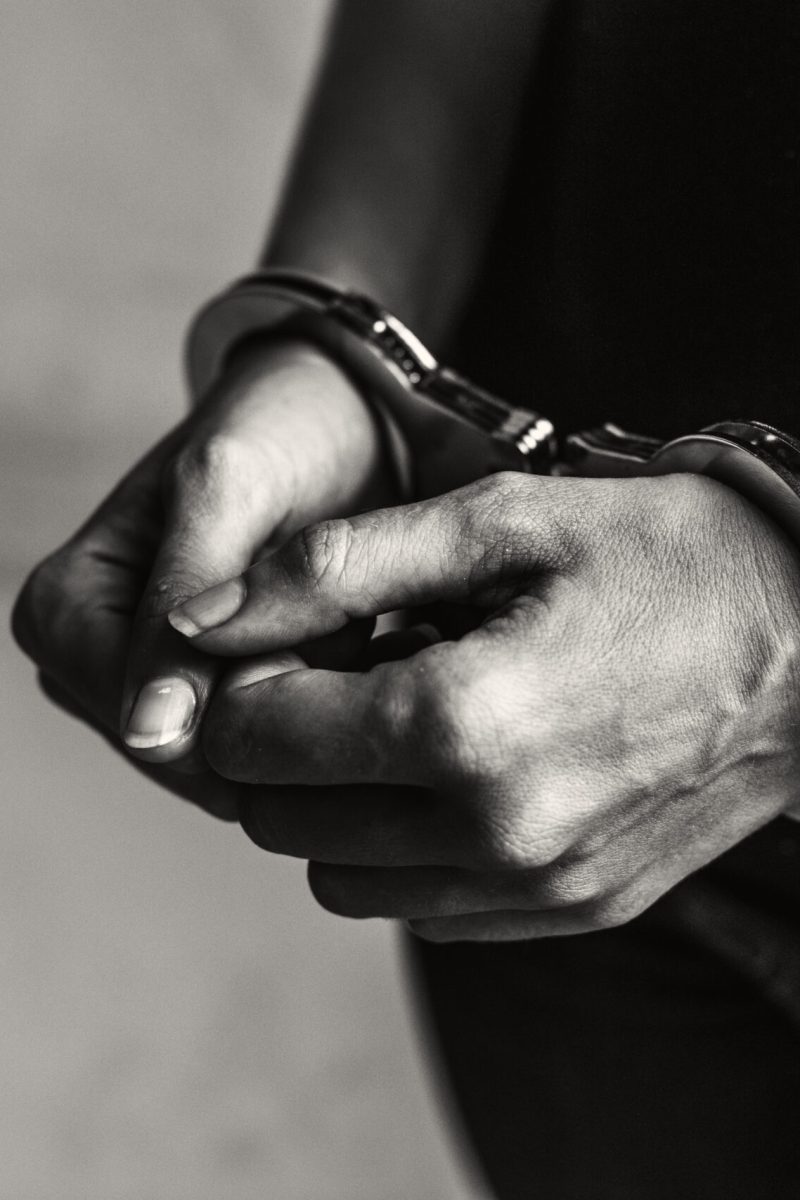 Criminal in handcuffs